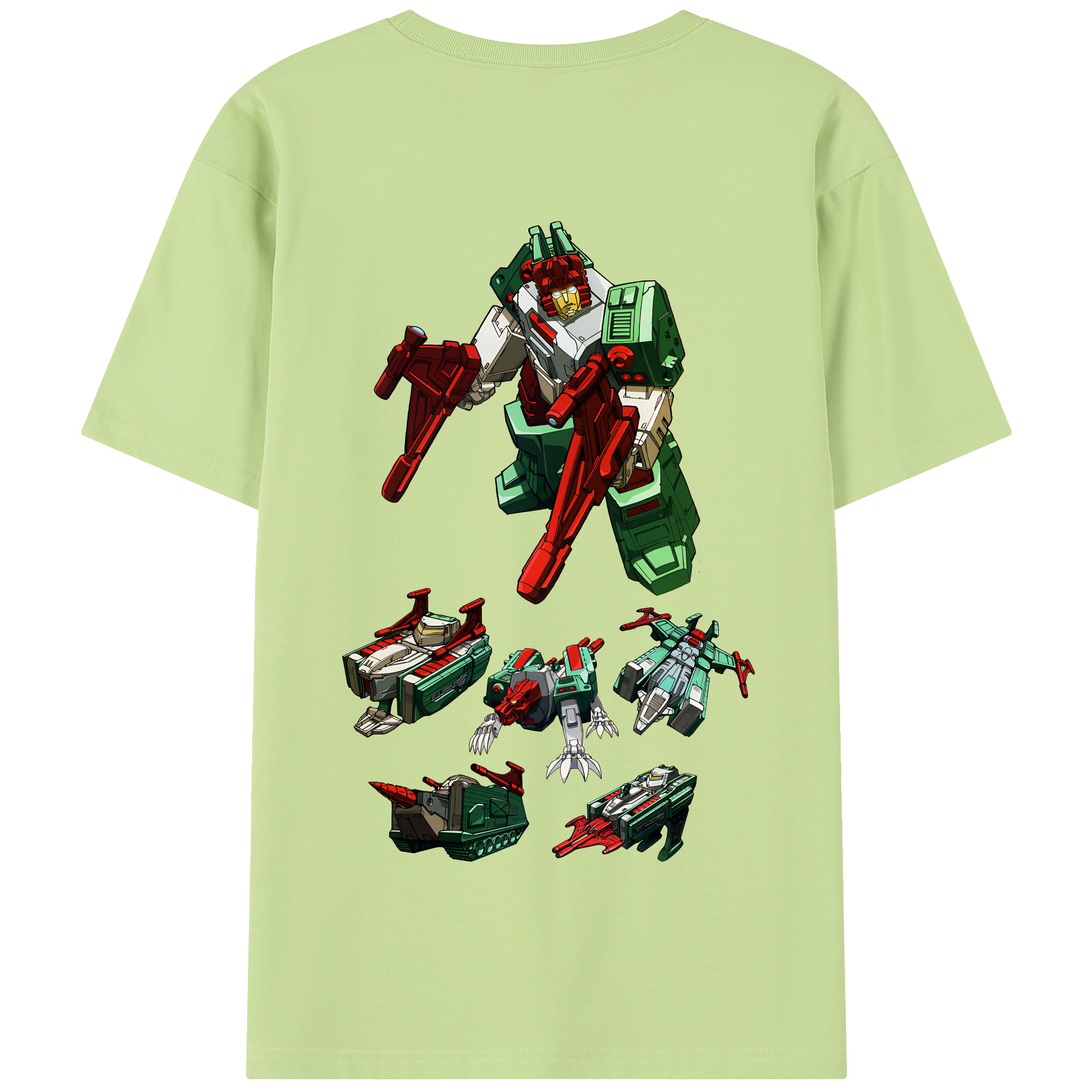 （画像用） Transformers トランスフォーマー 綿100％半袖Tシャツ（背面プリント）